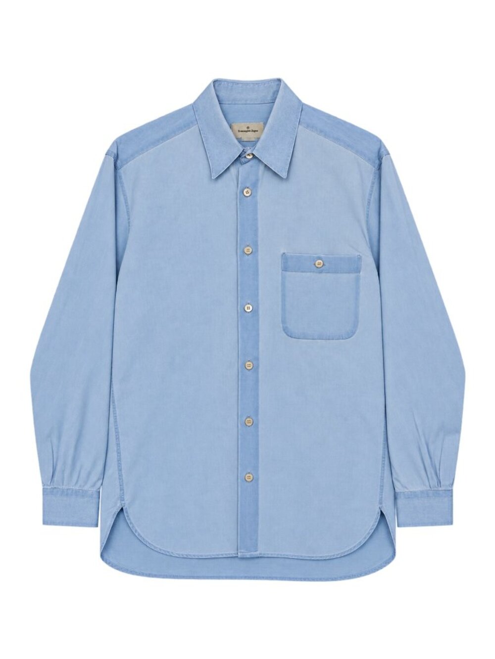 Ermenegildo Zegna Light Blue Long Sleeve Dress Shirt